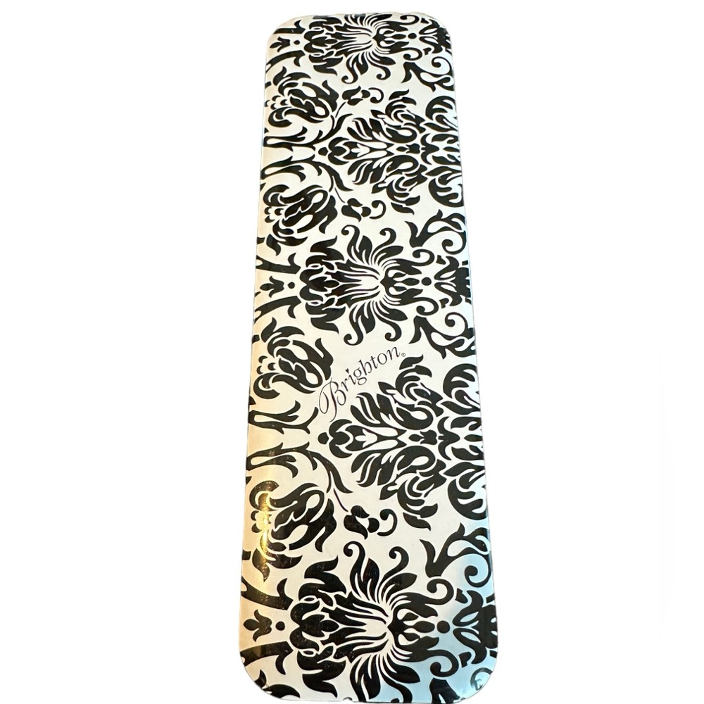 BRIGHTON Black and White Watch Tin